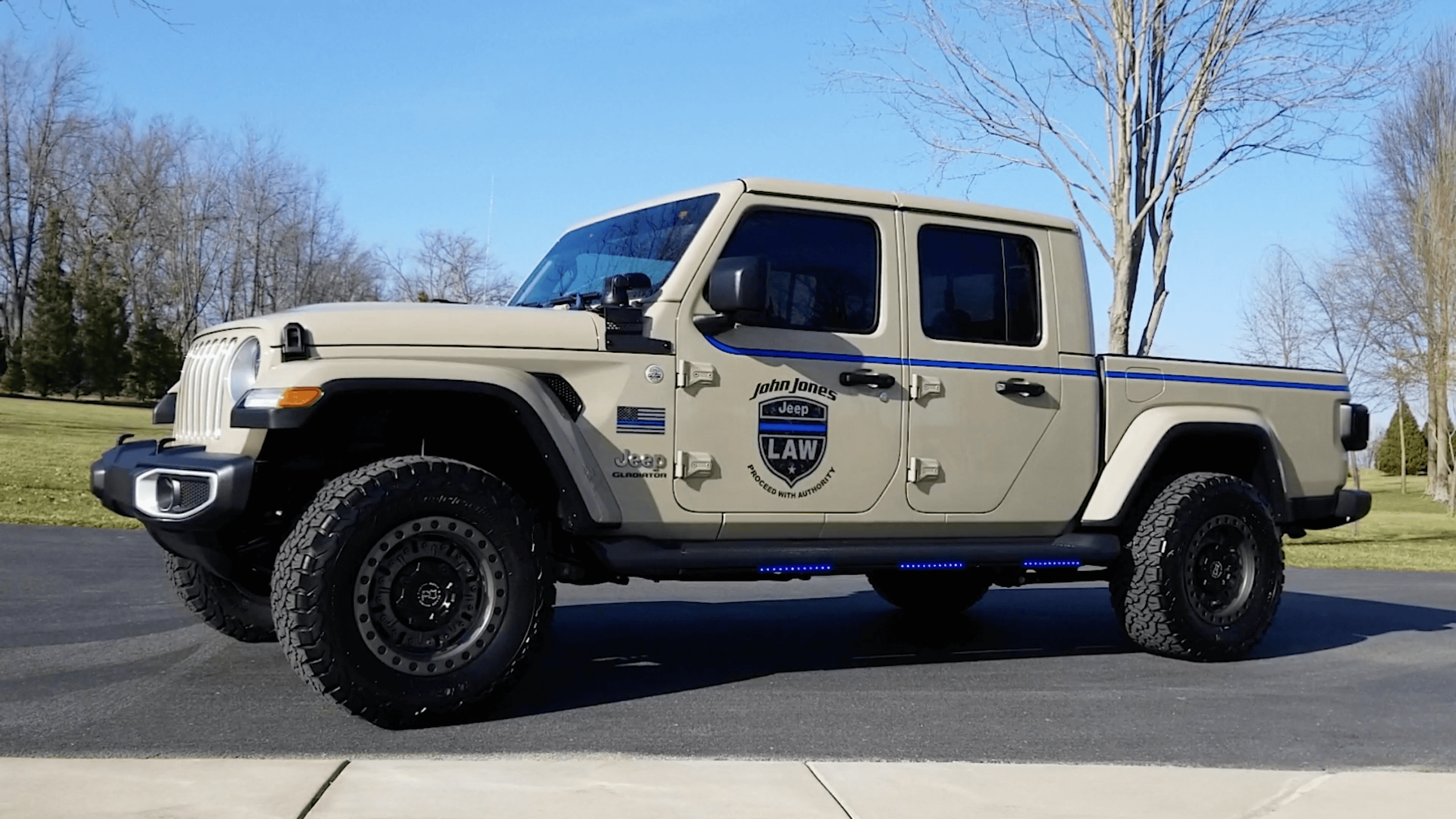 Custom Vehicle – Jeep Gladiators | John Jones Police Pursuit